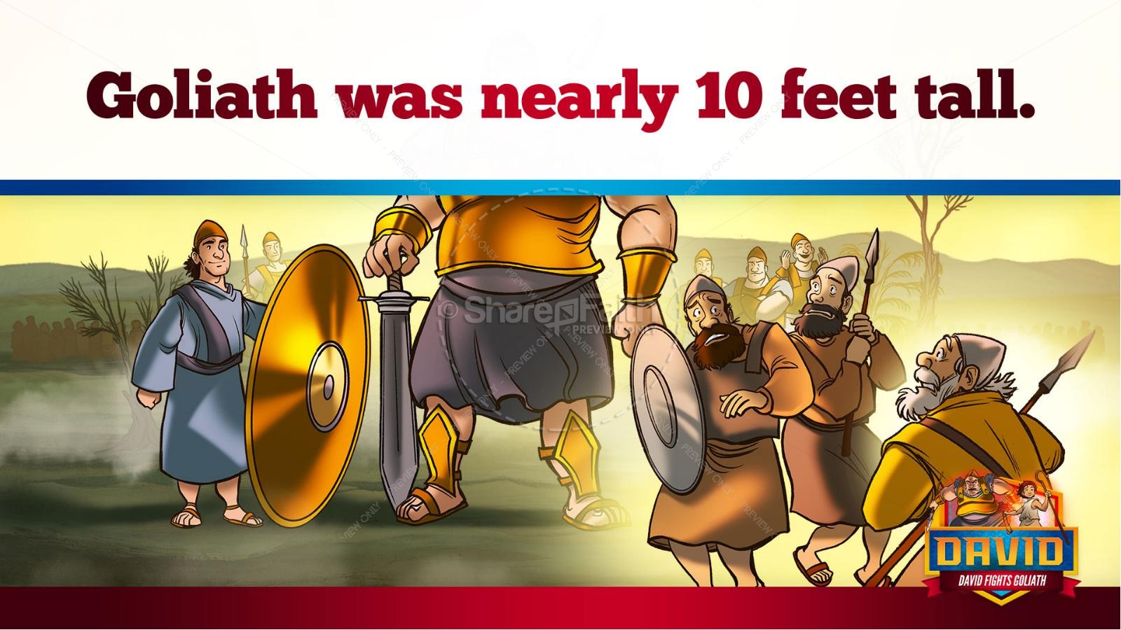 1 Samuel 17 David Fights Goliath Kids Bible Story Thumbnail 15
