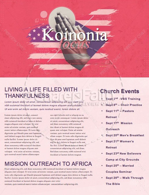 Red See You At The Pole Church Newsletter Thumbnail Showcase