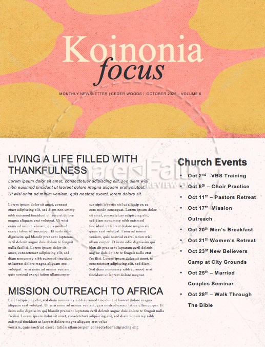 When God Gives You Lemons Church Newsletter Thumbnail Showcase