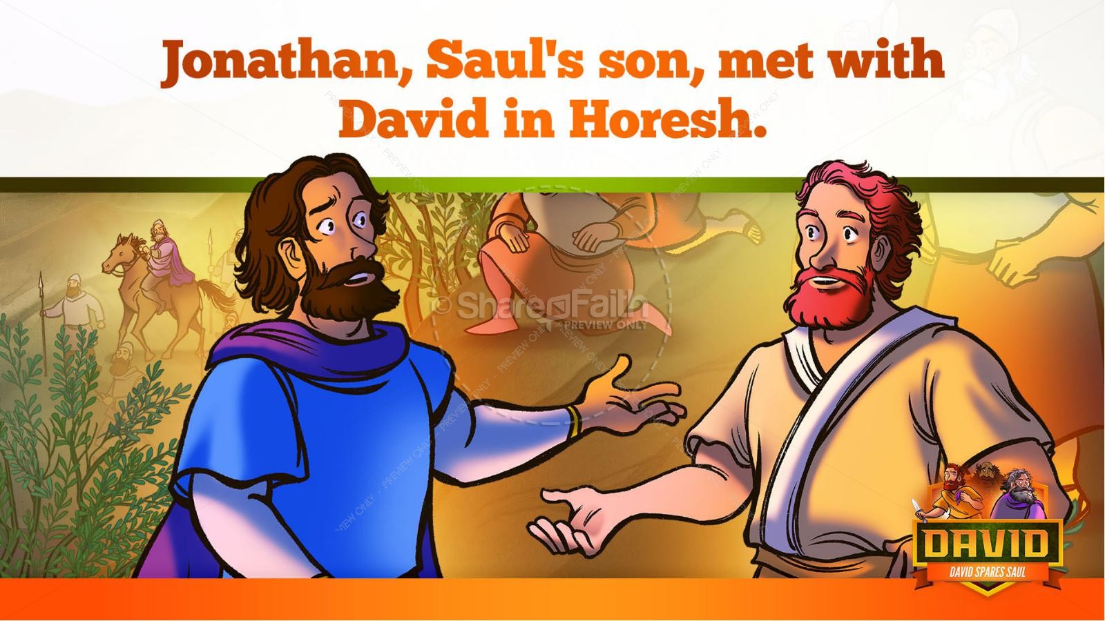 1 Samuel 23 24 David Spares Saul Kids Bible Story