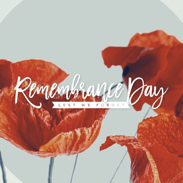 Remembrance Day Poppies Social Media Graphic Thumbnail Showcase