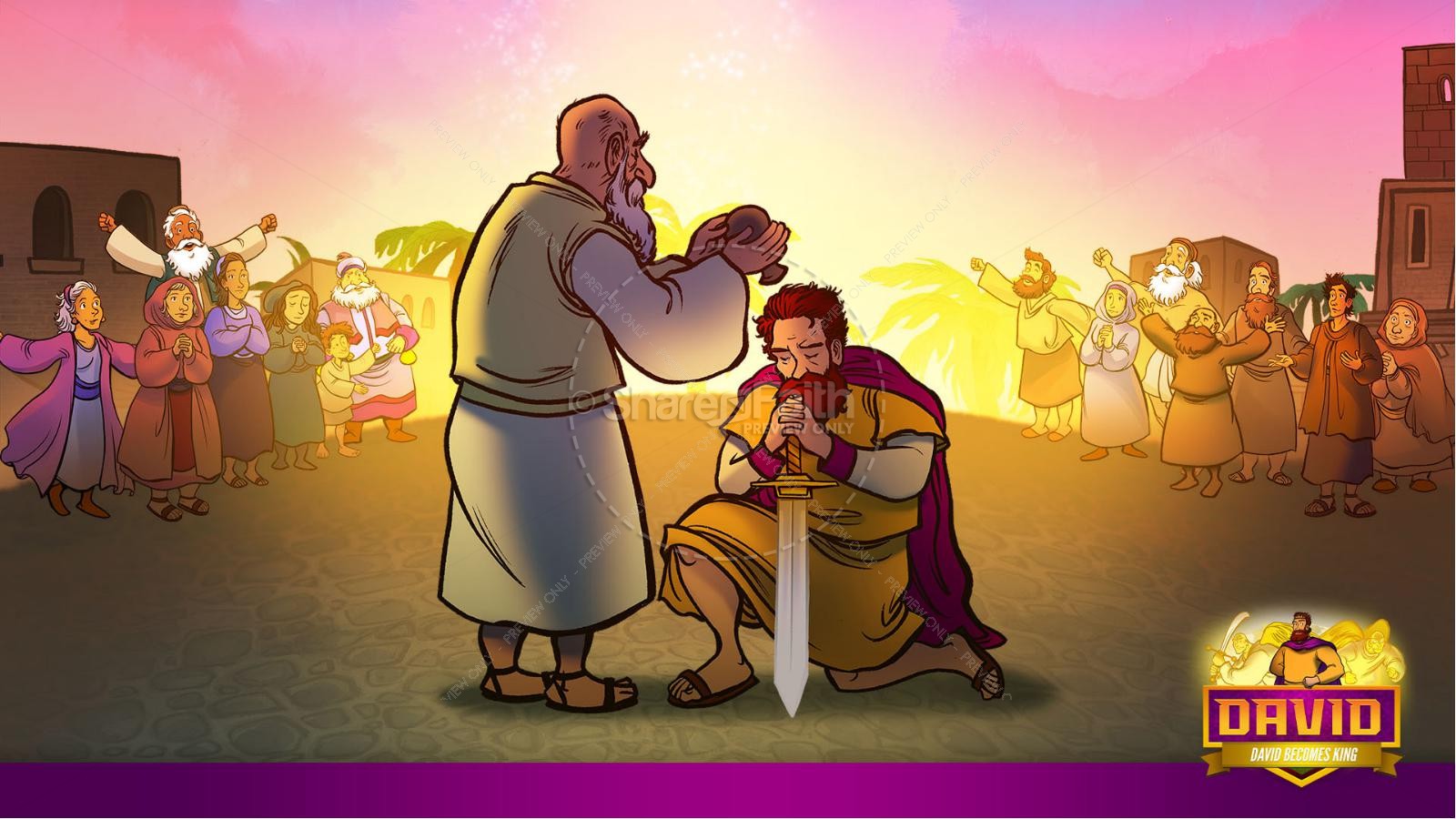 2 Samuel 5 David Becomes King Kids Bible Story Thumbnail 10