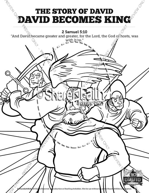 Coloring Pages Of King David