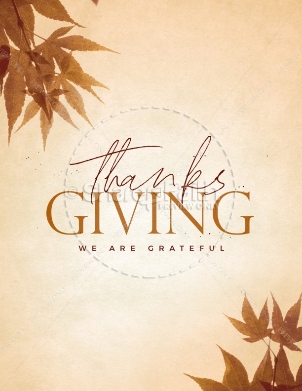 Grateful Thanksgiving Church Flyer Thumbnail Showcase