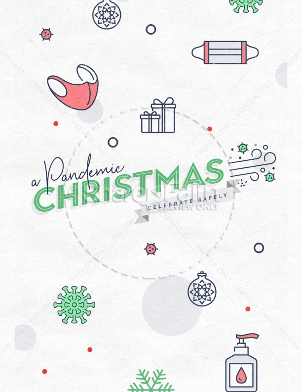Pandemic Christmas Church Flyer Thumbnail Showcase