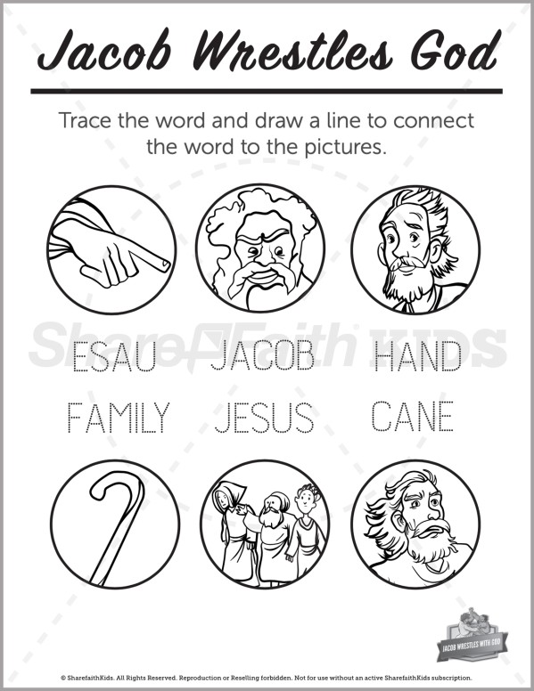 jacob and esau coloring pages