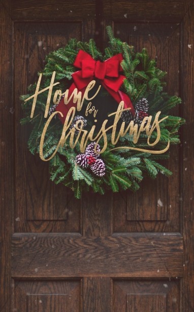 Home For Christmas Church Bifold Bulletin Thumbnail Showcase