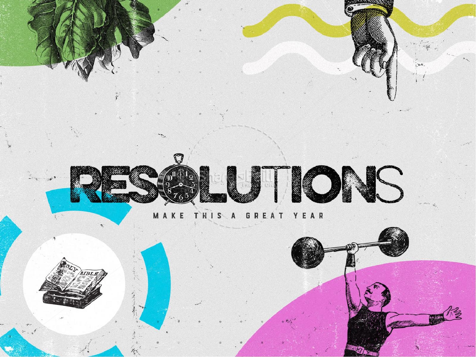 Resolutions Great Year Church PowerPoint Thumbnail 1
