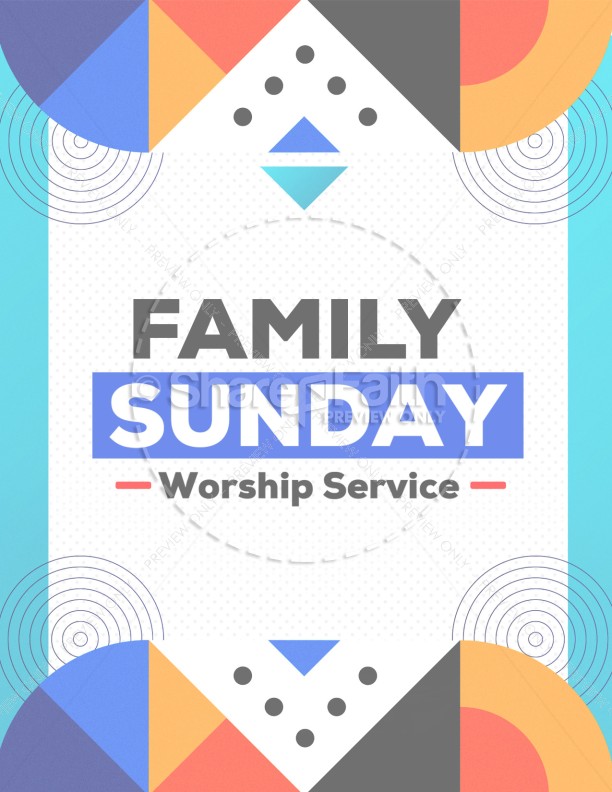 Family Sunday Worship Church Flyer Thumbnail Showcase