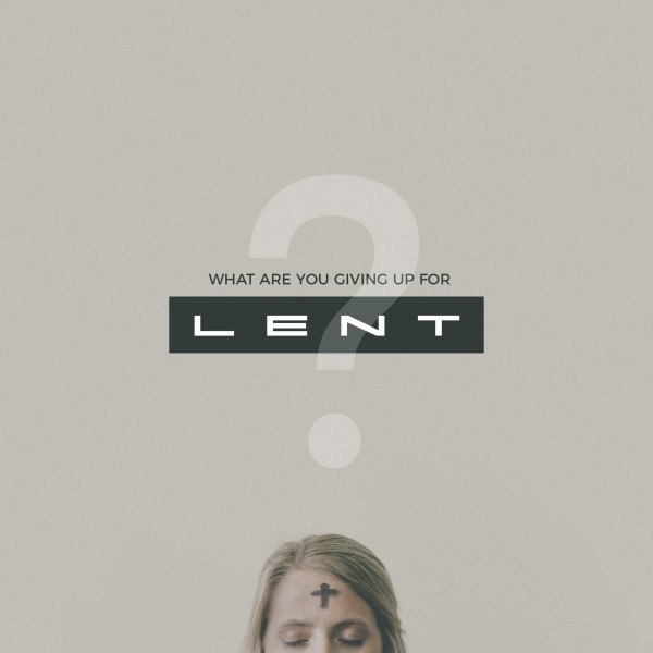 Giving Up Lent Social Media Graphic Thumbnail Showcase