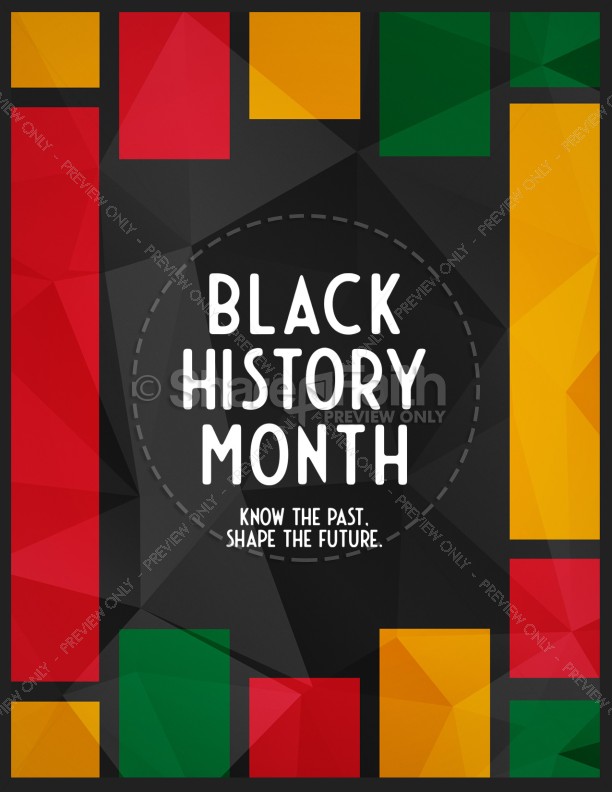 Black History Church Flyer Thumbnail Showcase