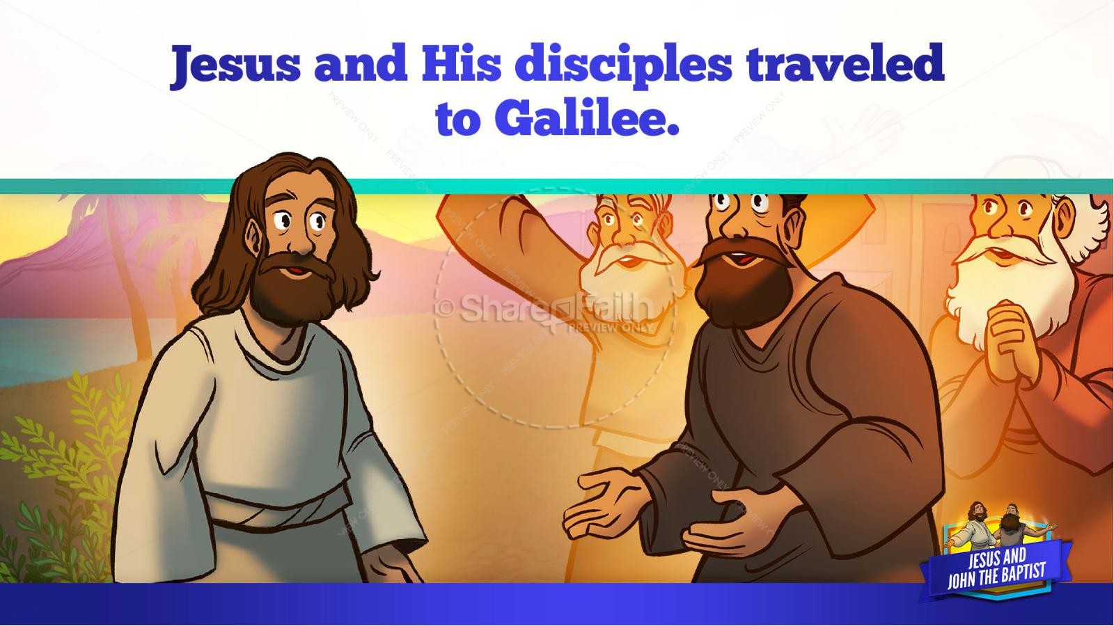Matthew 11 Jesus and John the Baptist Kids Bible Story Thumbnail 16