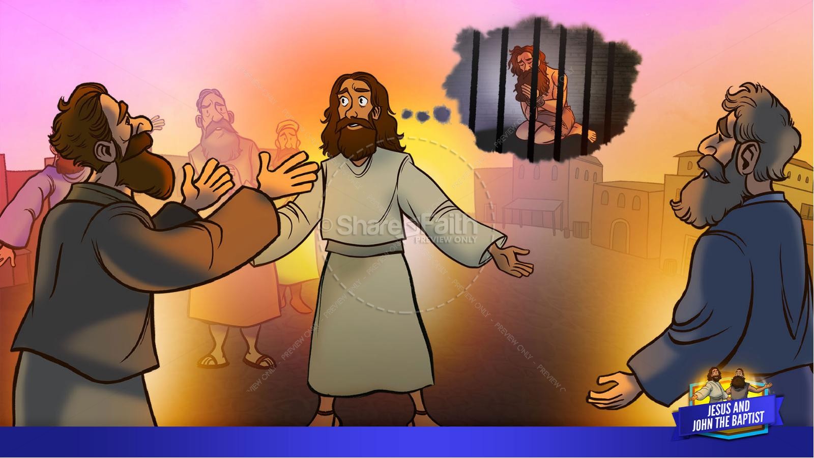 Matthew 11 Jesus and John the Baptist Kids Bible Story Thumbnail 18