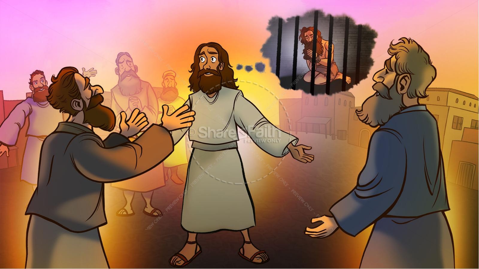 Matthew 11 Jesus and John the Baptist Kids Bible Story Thumbnail 3