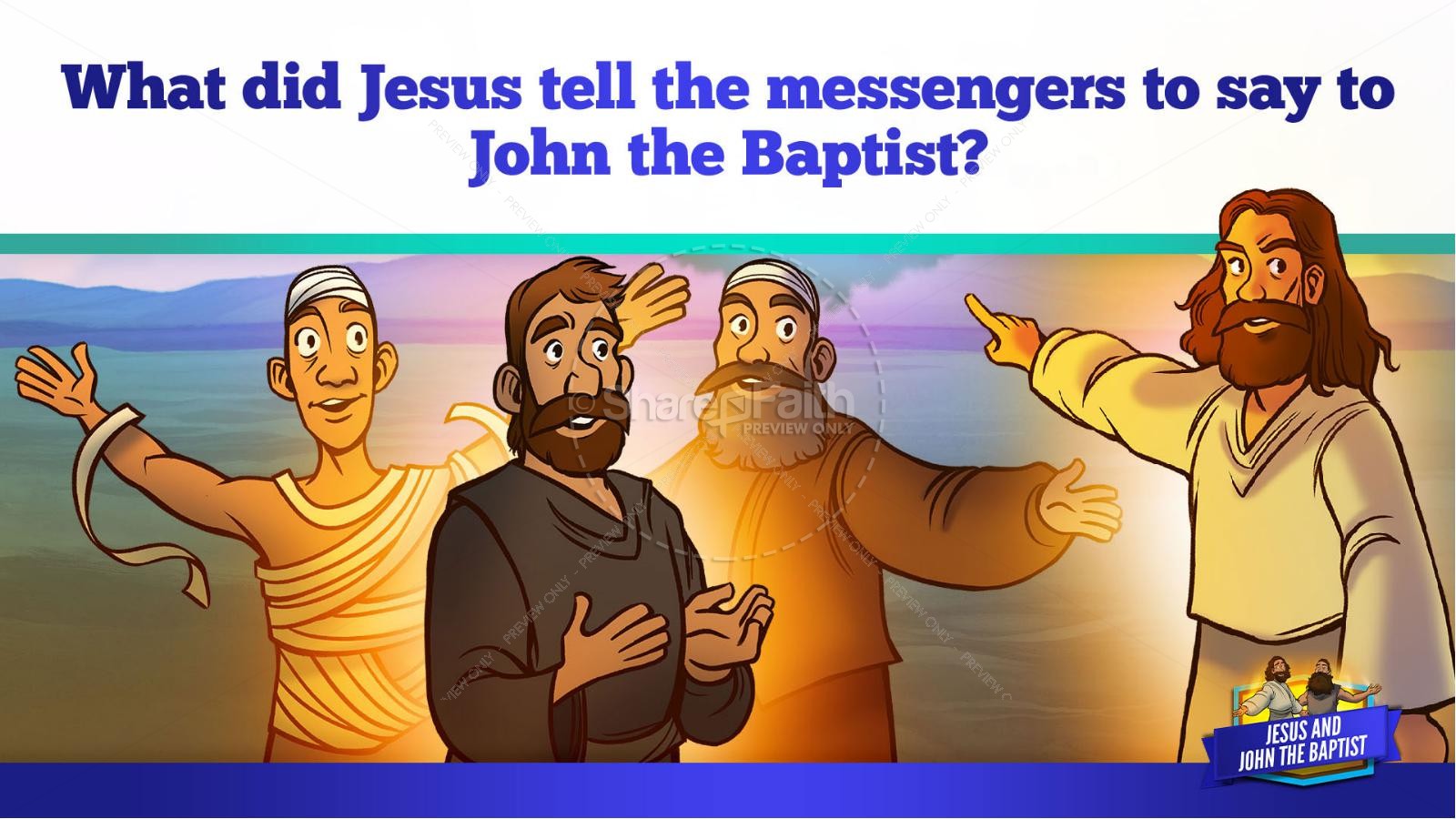 Matthew 11 Jesus and John the Baptist Kids Bible Story Thumbnail 23