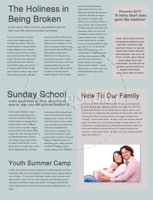 Palm Sunday Blue Church Newsletter | page 2