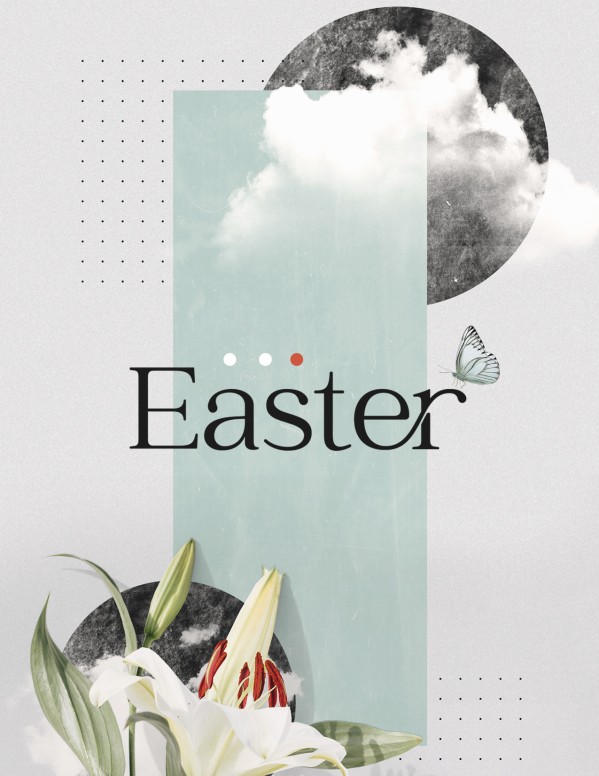 Easter Lily Church Flyer