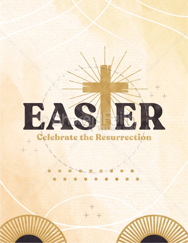 Easter Resurrection Church Flyer Thumbnail Showcase