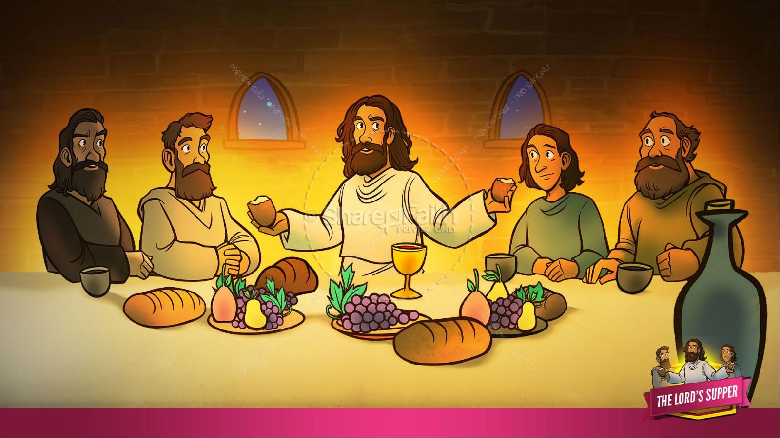 Luke 22 The Lords Supper Kids Bible Story Thumbnail 22