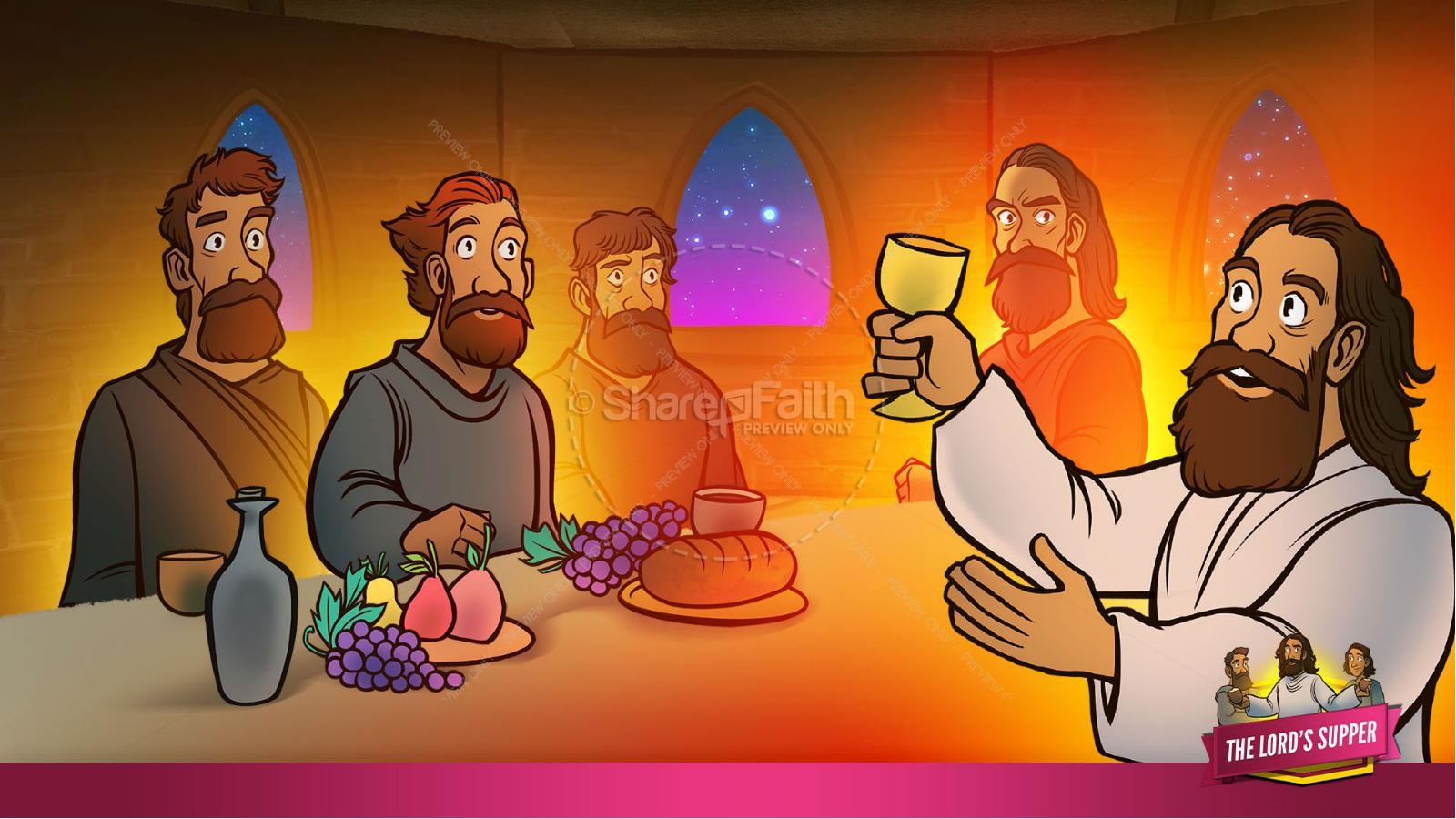 Luke 22 The Lords Supper Kids Bible Story Thumbnail 26