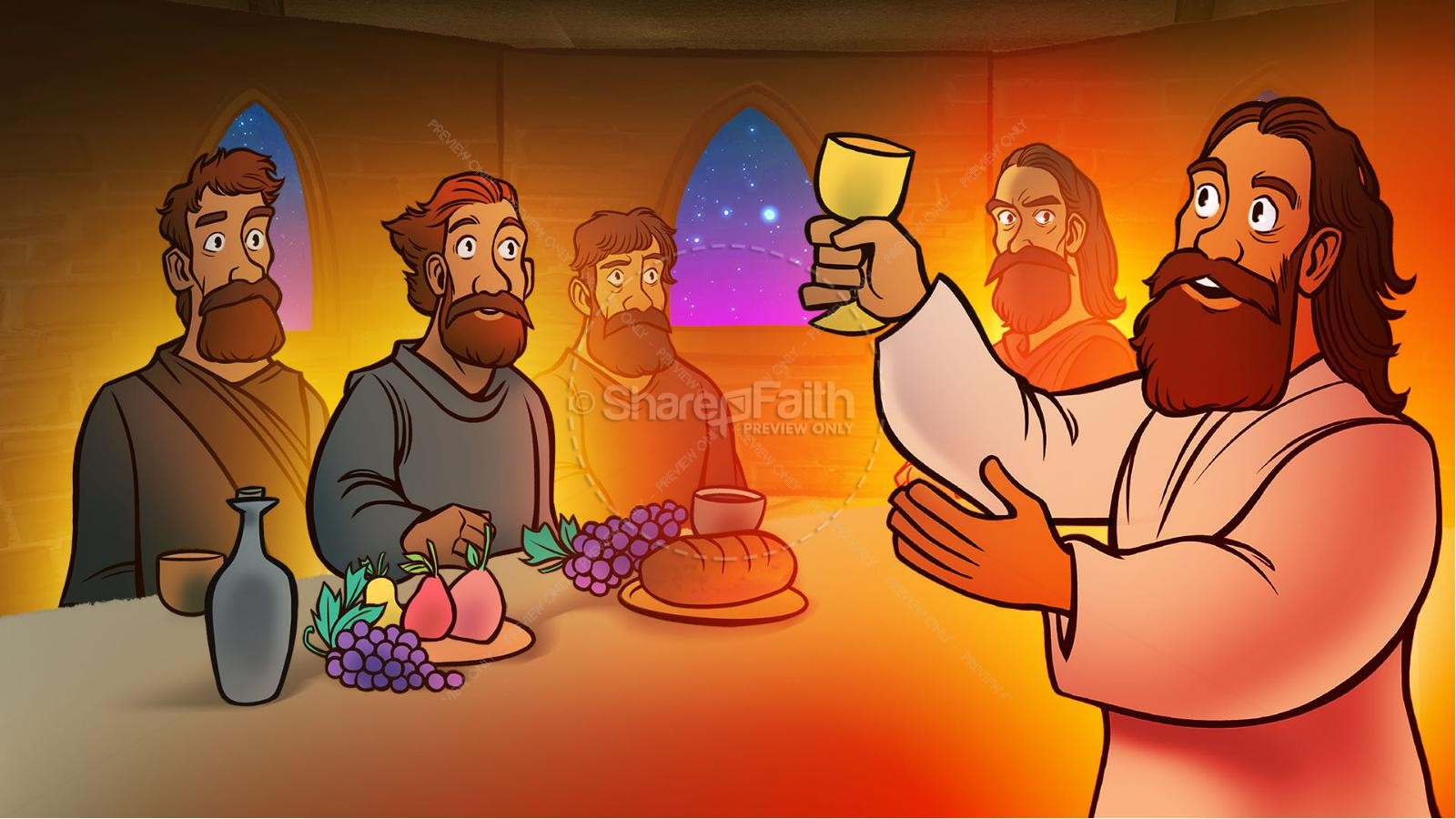 Luke 22 The Lords Supper Kids Bible Story Thumbnail 6