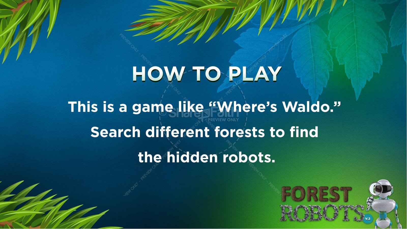 Forest Robots PowerPoint Game Volume 2 Thumbnail 2