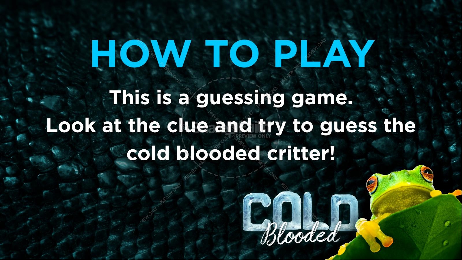 Cold Blooded PowerPoint Game Thumbnail 2