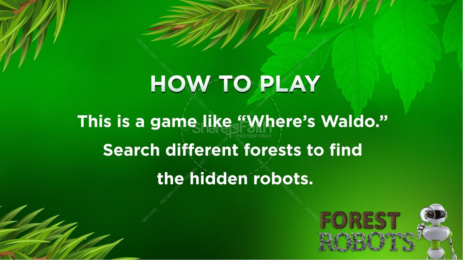 Forest Robots PowerPoint Game Thumbnail 2
