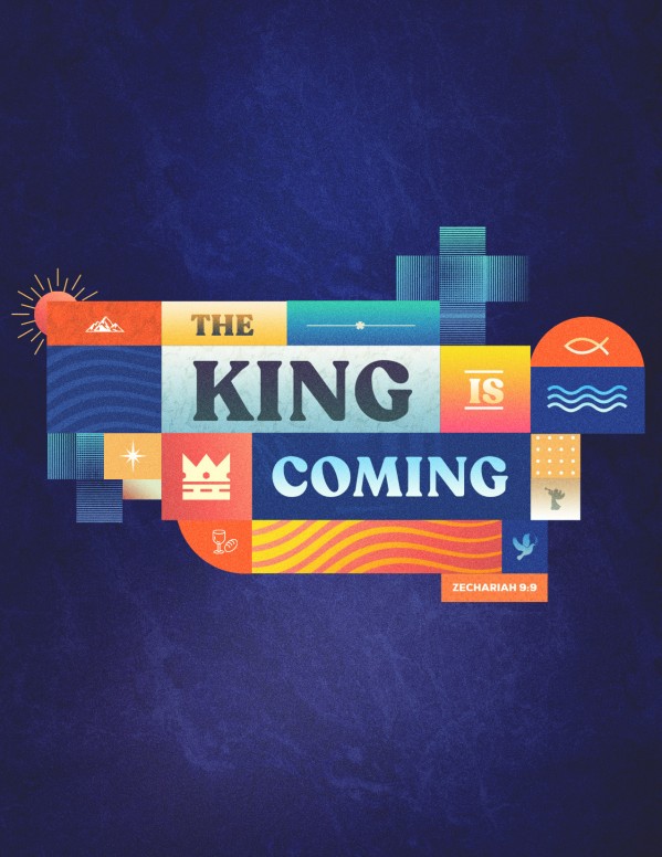 King Is Coming Church Flyer