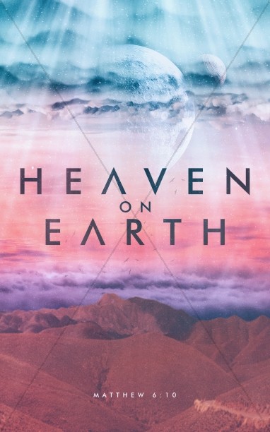 Heaven On Earth Church Bifold Bulletin Thumbnail Showcase