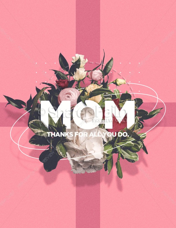 Mother's Day Pink Church Flyer Thumbnail Showcase