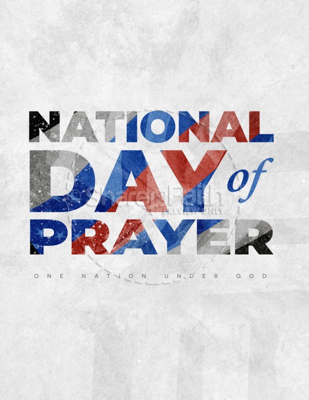 National Day Of Prayer Nation Church Flyer Thumbnail Showcase
