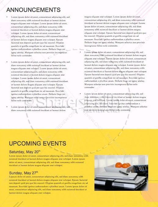 Grad Sunday Yellow Church Newsletter | page 4