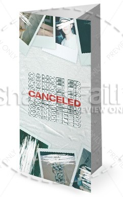 Canceled Church Trifold Bulletin Thumbnail Showcase