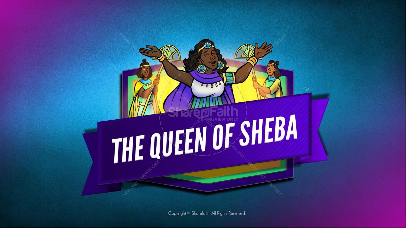 1 Kings 10 The Queen of Sheba Kids Bible Story