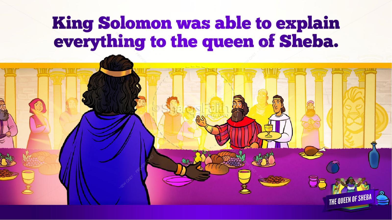 1 Kings 10 The Queen of Sheba Kids Bible Story Thumbnail 17
