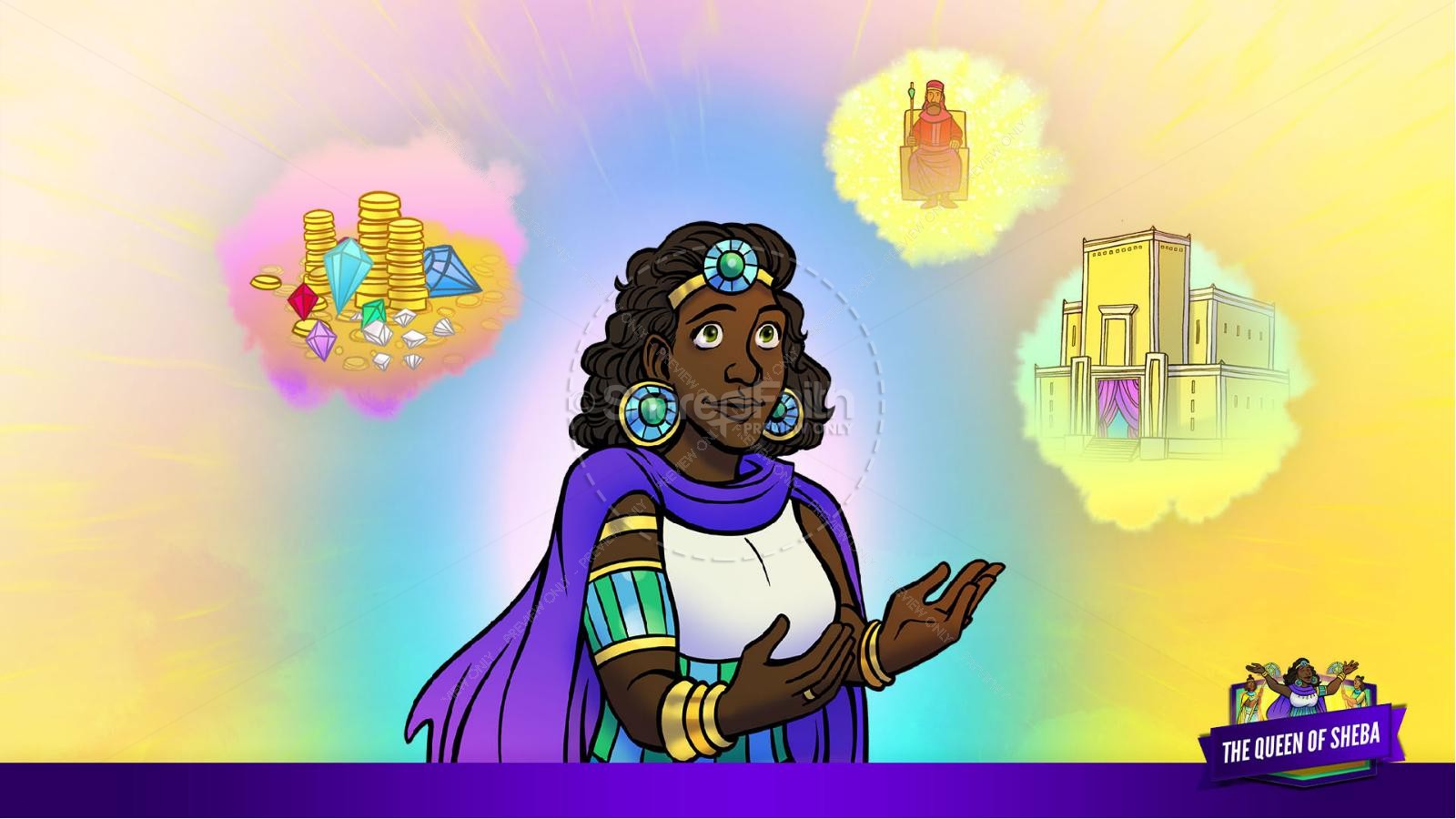 1 Kings 10 The Queen of Sheba Kids Bible Story Thumbnail 19