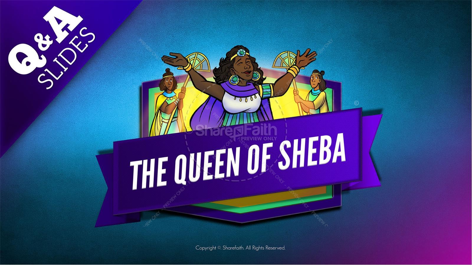 1 Kings 10 The Queen of Sheba Kids Bible Story Thumbnail 10