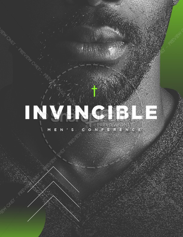 Invincible Men's Conference Church Flyer Thumbnail Showcase