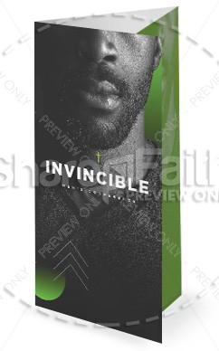 Invincible Men's Conference Church Trifold Bulletin Thumbnail Showcase