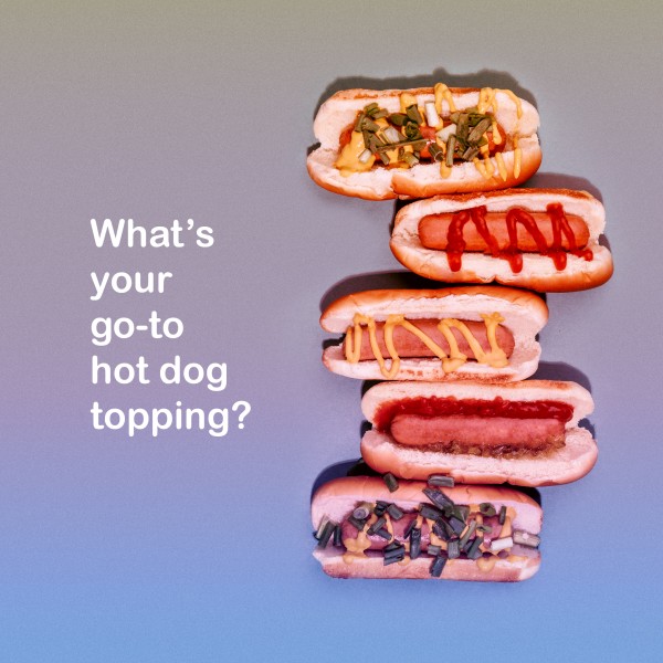 Hot Dog Topping Social Media Graphic Thumbnail Showcase