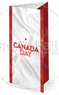 Canada Day Flag Church Trifold Bulletin Thumbnail Showcase