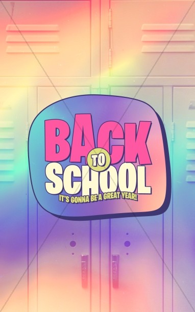 Back To School Lockers Bifold Bulletin Thumbnail Showcase