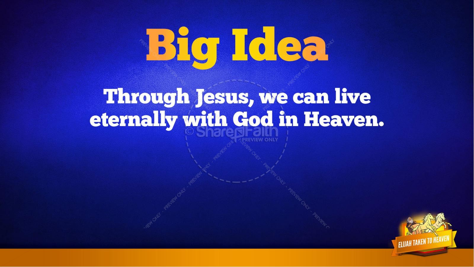 2 Kings 2 Elijah Taken to Heaven Kids Bible Story Thumbnail 38