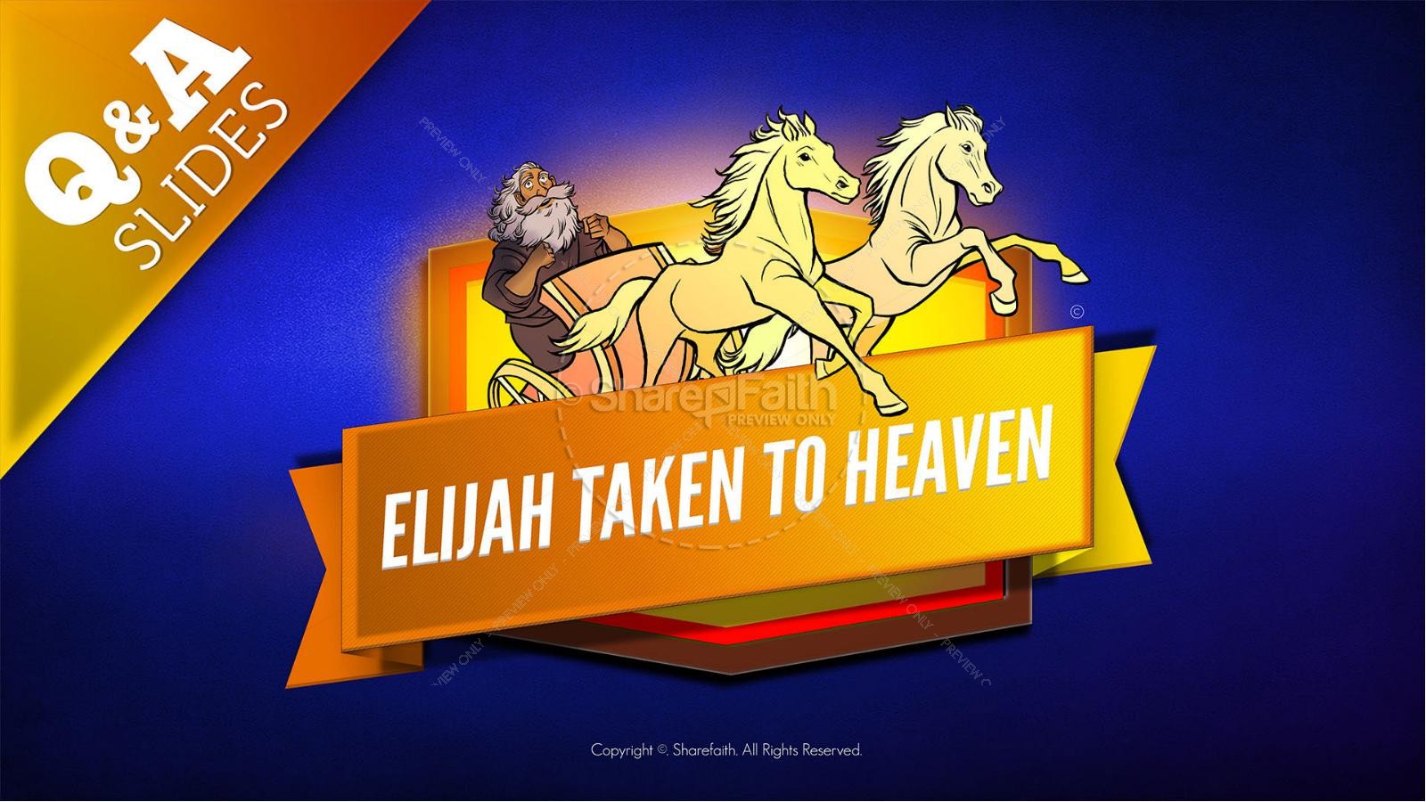 2 Kings 2 Elijah Taken to Heaven Kids Bible Story Thumbnail 9
