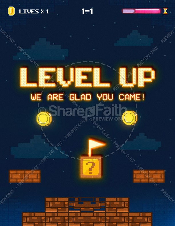 Level Up Church Flyer Thumbnail Showcase