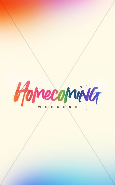 Homecoming Weekend Church Bifold Bulletin Thumbnail Showcase