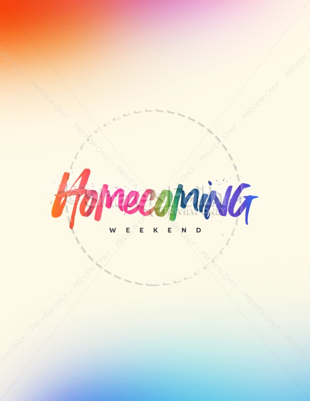 Homecoming Weekend Church Flyer Thumbnail Showcase
