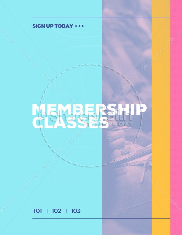 Membership Class Sign Up Church Flyer Thumbnail Showcase