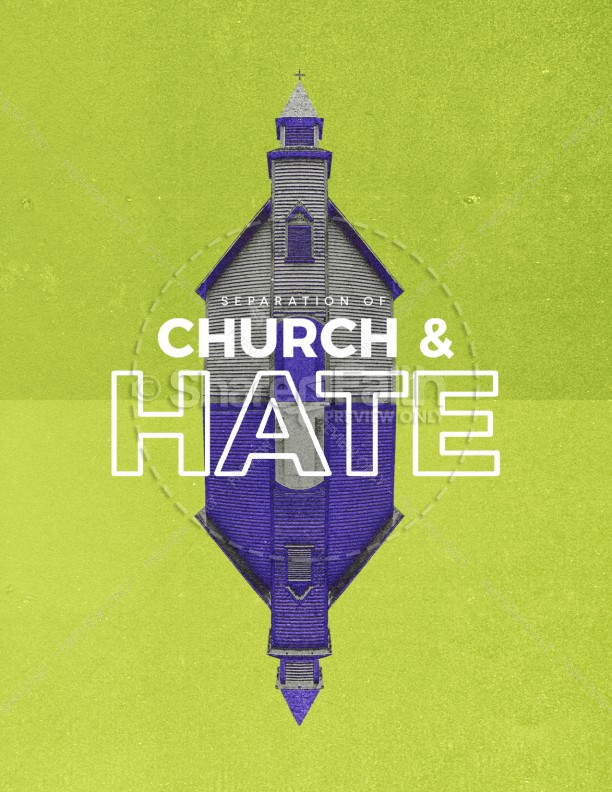 Separation of Church And Hate Church Flyer Thumbnail Showcase